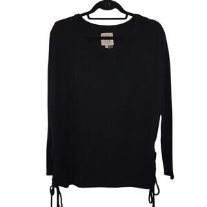 Chaser Tie Sides Crew Neck Top, M